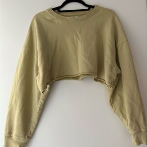 OAK + FORT Women's Cropped Sweatshirt - Tan